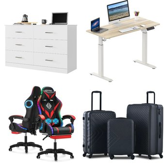 Pallet – 12 Pcs – Bedroom, Office, Unsorted, Luggage – Customer Returns – Homfa, Travelhouse, Novashion, GTRACING