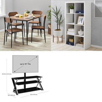 Pallet – 9 Pcs – TV Stands, Wall Mounts & Entertainment Centers, Dining Room & Kitchen, Office – Overstock – Whalen Furniture