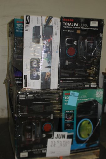 Pallet – 9 Pcs – Portable Speakers – Customer Returns – Ion, Altec Lansing