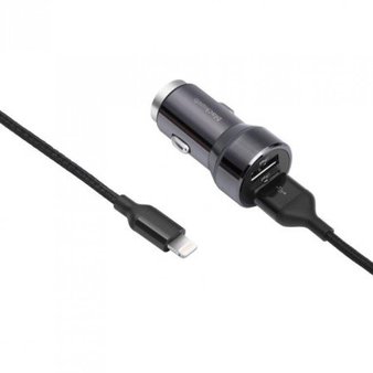25 Pcs – Blackweb BWA18WI035 Dual Port Car Charger 4.8A Black – Like New, Used – Retail Ready